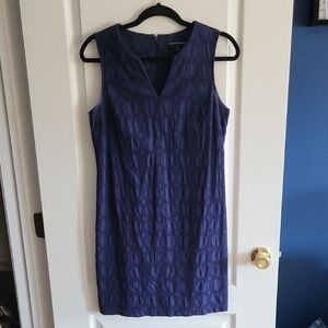 Banana Republic Factory Cotton Navy Eyelet Dress, Size 6